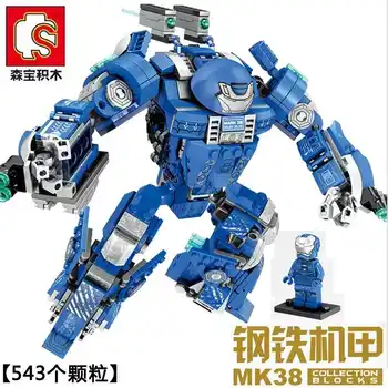 Sembo 60031 Super Heroes Hulkbuster MK38 armor Iron Man Avengers Set Building Blocks Bricks Model toy Birthday Gifts Kids
Sembo 60031 Super Heroes Hulkbuster MK38 armor Iron Man Avengers Set Building Blocks Bricks Model toy Birthday Gifts Kids