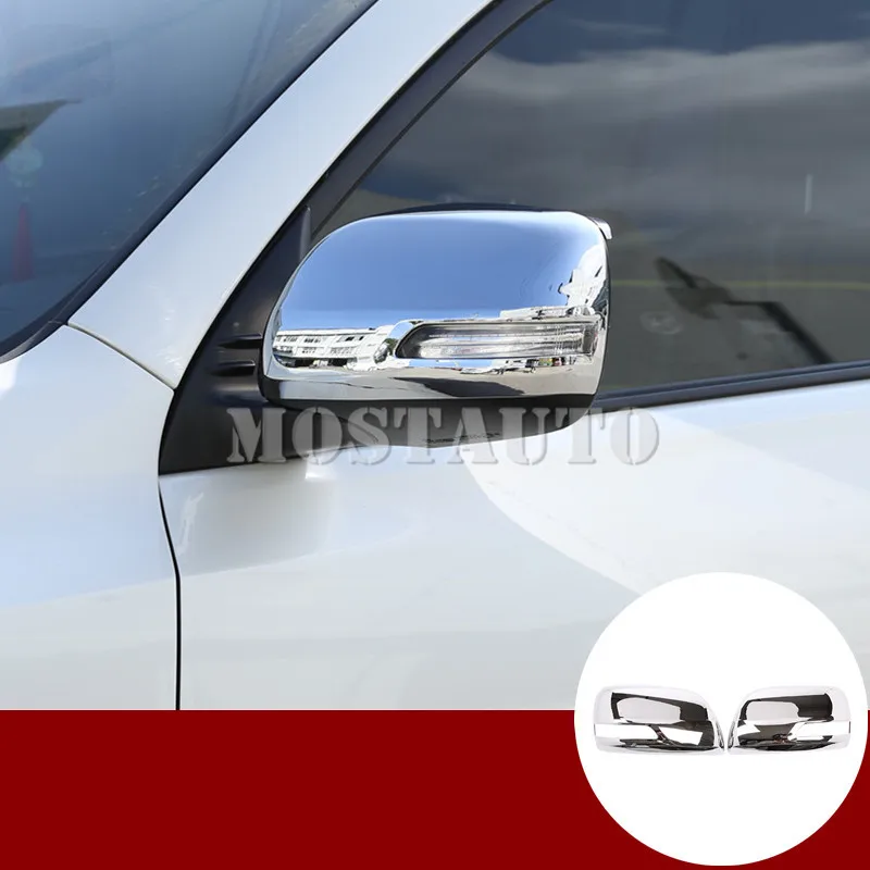Для Toyota Land Cruiser Prado FJ150 ABS Хромированная накладка на зеркало заднего вида 2010-2020 2 шт. автомобильные аксессуары интерьер
Для Toyota Land Cruiser Prado FJ150 ABS Хромированная накладка на зеркало заднего вида 2010-2020 2 шт. автомобильные аксессуары интерьер