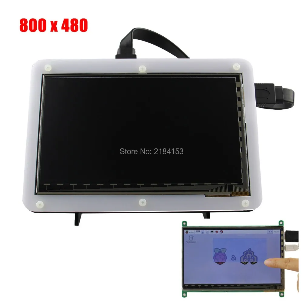 7 Inch 800x480 TFT LCD HDMI Capacitive Touch Display With Acrylic Stander Bracket For Raspberry Pi 3B/2B/B Plus
7 Inch 800x480 TFT LCD HDMI Capacitive Touch Display With Acrylic Stander Bracket For Raspberry Pi 3B/2B/B Plus