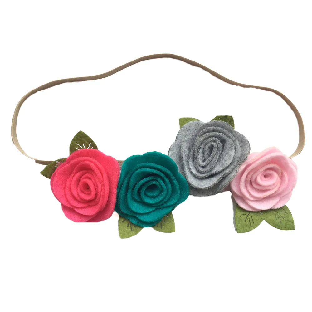 Baby Girls Flower Headband Four Felt Rose Flowers Head band Elastic Hairbands Rainbow Headwear Hair Accessories
Baby Girls Flower Headband Four Felt Rose Flowers Head band Elastic Hairbands Rainbow Headwear Hair Accessories