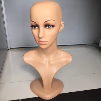 PE Bald Mannequin Head for Wigs Making Cosmetology Manikin Head For Makeup Practice Black Mannequin Head
PE Bald Mannequin Head for Wigs Making Cosmetology Manikin Head For Makeup Practice Black Mannequin Head