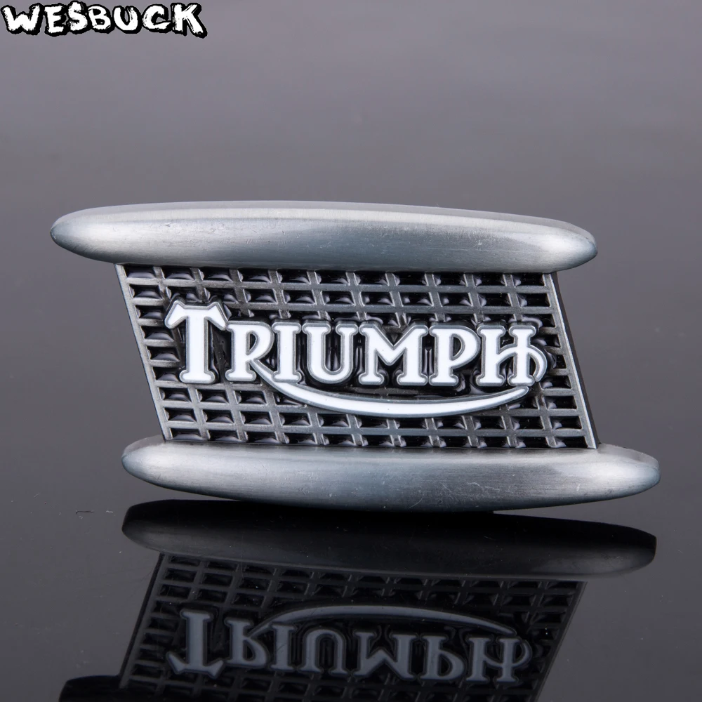 5 PCS MOQ WesBuck Brand Triumph Bonneville Belt Buckle Silver Color Metal For 4cm Wide Belt Men Women Jeans Accessories
5 PCS MOQ WesBuck Brand Triumph Bonneville Belt Buckle Silver Color Metal For 4cm Wide Belt Men Women Jeans Accessories