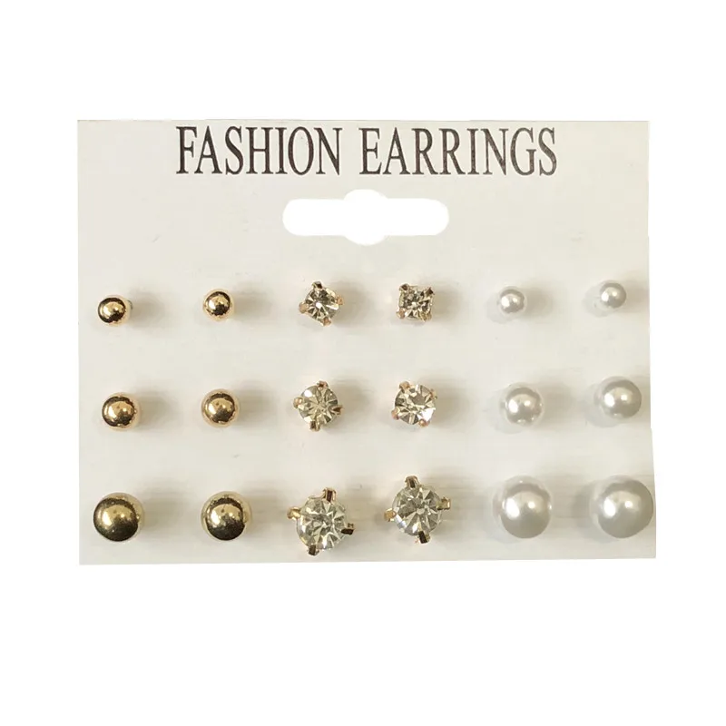 Fashion earrings new Square Crystal Heart Stud Earrings for Women Piercing Simulated Pearl Earrings Wholesale
Fashion earrings new Square Crystal Heart Stud Earrings for Women Piercing Simulated Pearl Earrings Wholesale