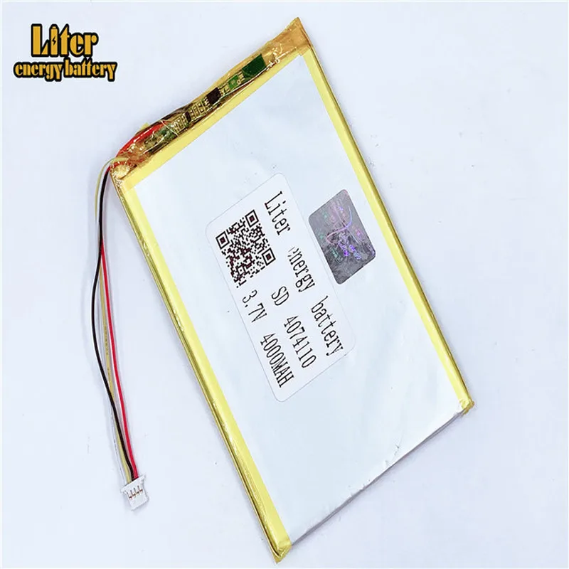 Разъем 1,0-4 P 4074110 4075110 3,7 V 4000mah планшетный ПК lipo аккумулятор в аккумуляторных батареях с полной емкостью
Разъем 1,0-4 P 4074110 4075110 3,7 V 4000mah планшетный ПК lipo аккумулятор в аккумуляторных батареях с полной емкостью