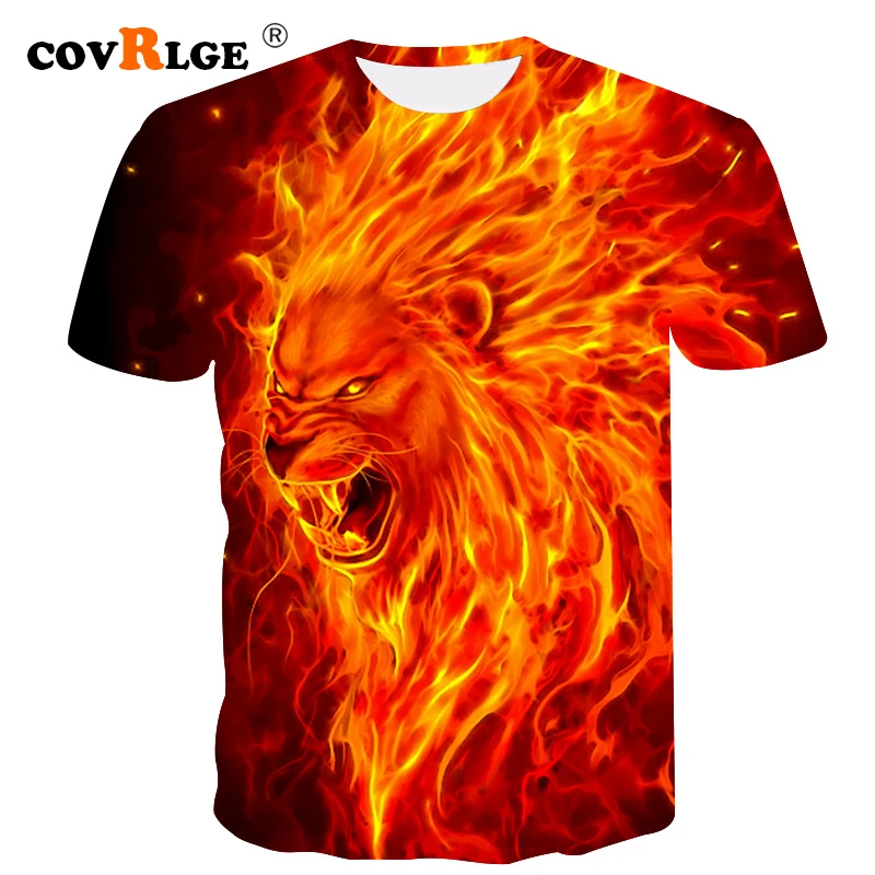 Covrlge Mens Tee 3d T Shirt Printing Lion Fire Short Sleeve T-Shirt Blouse Tops 2019 Summer Animal Male funny t shirts MTS540
Covrlge Mens Tee 3d T Shirt Printing Lion Fire Short Sleeve T-Shirt Blouse Tops 2019 Summer Animal Male funny t shirts MTS540