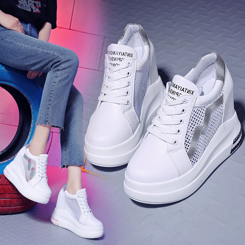 11cm Height Increasing Women Platform Sneakers Casual Shoes Summer Mesh Breathable Chunky Sport Shoes Ladies Trainers
11cm Height Increasing Women Platform Sneakers Casual Shoes Summer Mesh Breathable Chunky Sport Shoes Ladies Trainers