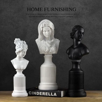 Nordic modern black and white figures sculpture ornaments living room study model home decoration accessories crafts statue gift
Nordic modern black and white figures sculpture ornaments living room study model home decoration accessories crafts statue gift