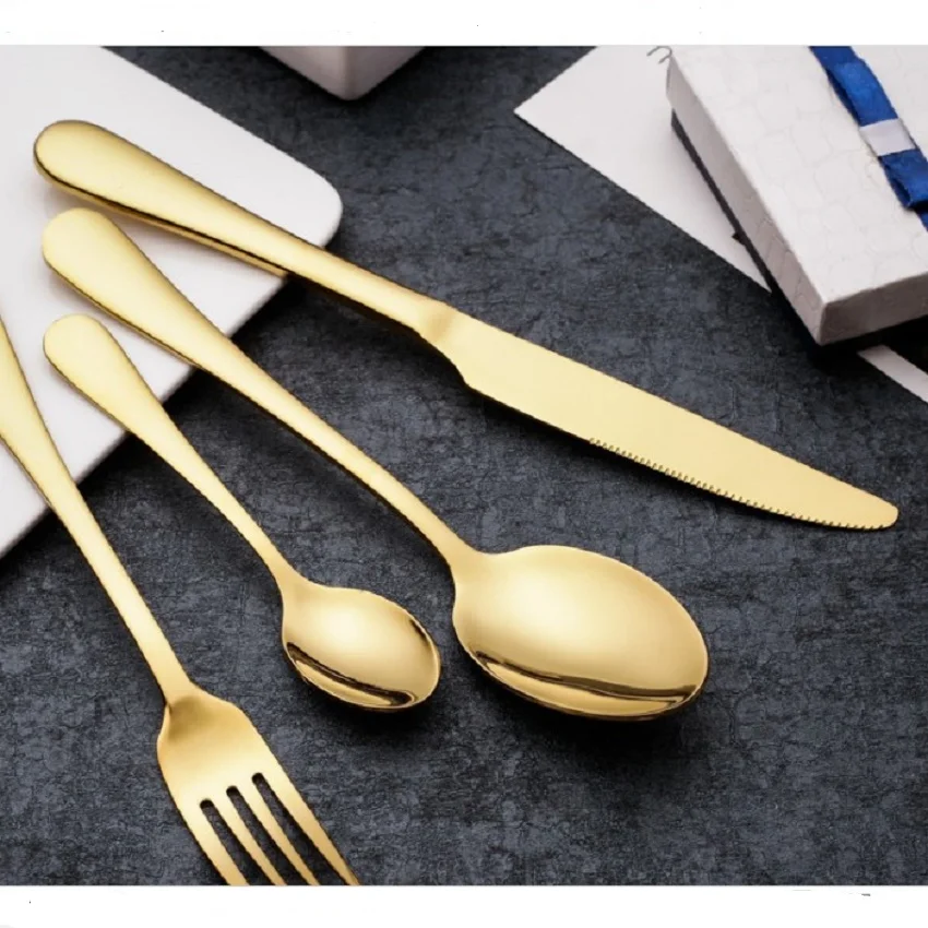 Cross-border stainless steel Western tableware steak knife Table knife Fork Table spoon Set of four sets of high quality 304
Cross-border stainless steel Western tableware steak knife Table knife Fork Table spoon Set of four sets of high quality 304