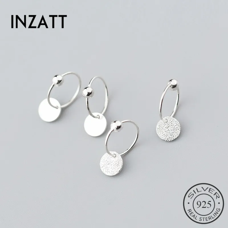 INZATT Real 925 Sterling Silver Minimalist Round Bead Hoop Earrings For Trendy Women Party Fashion Jewelry OL Accessories Gift
INZATT Real 925 Sterling Silver Minimalist Round Bead Hoop Earrings For Trendy Women Party Fashion Jewelry OL Accessories Gift