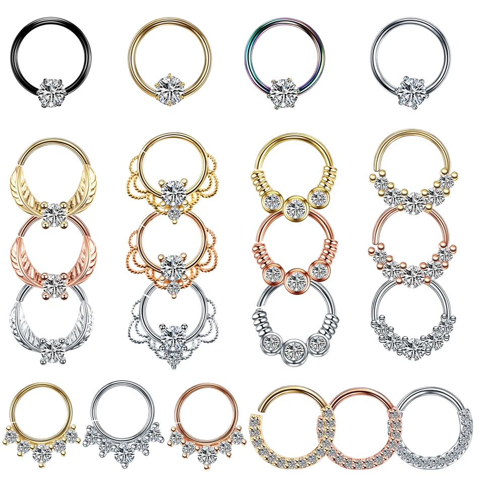 1PC Copper Crystal Nose Septum Hoop Rings Real Pierced Ear Helix Clicker Gem Daith Rook Ear Tragus Labret Nose Piercing Jewelry
1PC Copper Crystal Nose Septum Hoop Rings Real Pierced Ear Helix Clicker Gem Daith Rook Ear Tragus Labret Nose Piercing Jewelry