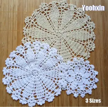 TOP lace cotton table place mat cloth crochet Round placemat tea coffee round pad Christmas dining coaster cup mug doily kitchen
TOP lace cotton table place mat cloth crochet Round placemat tea coffee round pad Christmas dining coaster cup mug doily kitchen
