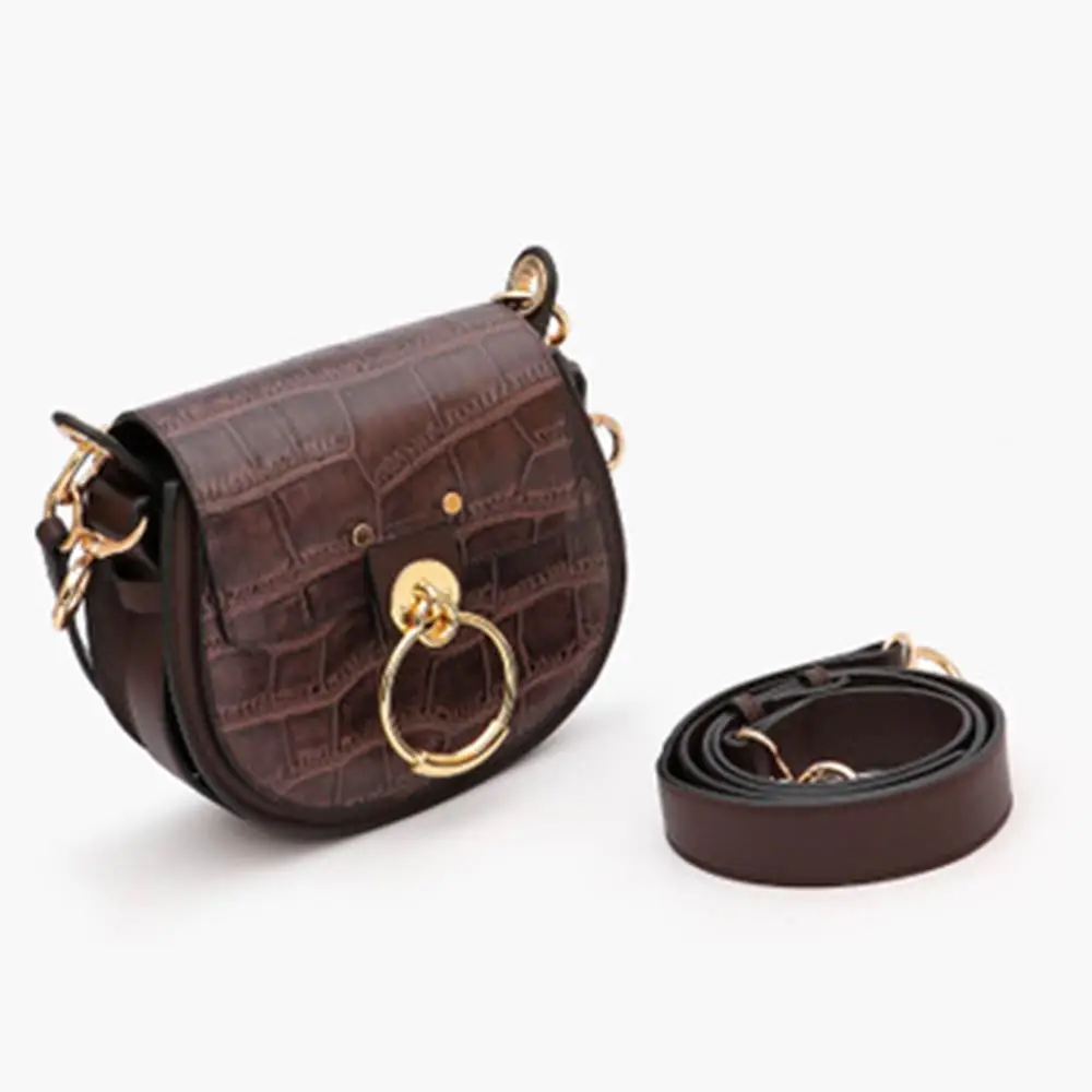 Brand Design New Fashion Ladies Casual Saddle bag Women for bag Shoulder Crocodile pattern bag Metal Round Handbag Party bags
Brand Design New Fashion Ladies Casual Saddle bag Women for bag Shoulder Crocodile pattern bag Metal Round Handbag Party bags