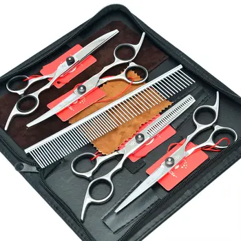 7.0Inch Meisha Pet Dog Grooming Scissors Straight & Curved & Thinning Shears Stainless Steel Pet Cat Cutting Scissors HB0040
7.0Inch Meisha Pet Dog Grooming Scissors Straight & Curved & Thinning Shears Stainless Steel Pet Cat Cutting Scissors HB0040