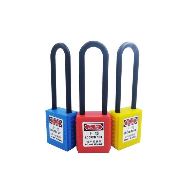 ABS security padlock Plastic Shackle safety padlock ,Nylon non conductive safety padlock, with 2 unique key
ABS security padlock Plastic Shackle safety padlock ,Nylon non conductive safety padlock, with 2 unique key