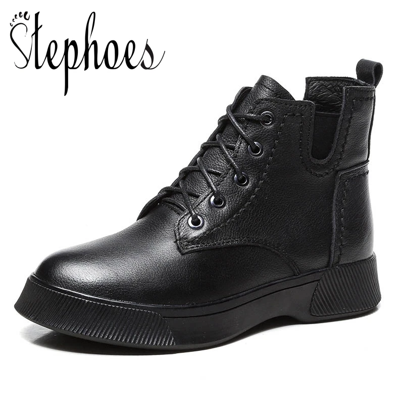 Stephoes Women Fashion Ankle Boots Genuine Leather Spring Autumn Handmade Short Boots Winter Warm Retro Boots Botas Mujer
Stephoes Women Fashion Ankle Boots Genuine Leather Spring Autumn Handmade Short Boots Winter Warm Retro Boots Botas Mujer
