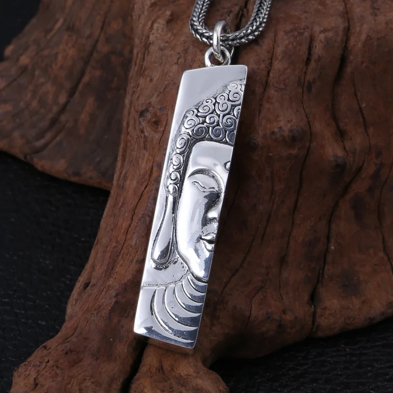 925 sterling silver jewelry personality half Buddha statue Anita Buddha pendant Thai silver retro men and women pendant
925 sterling silver jewelry personality half Buddha statue Anita Buddha pendant Thai silver retro men and women pendant