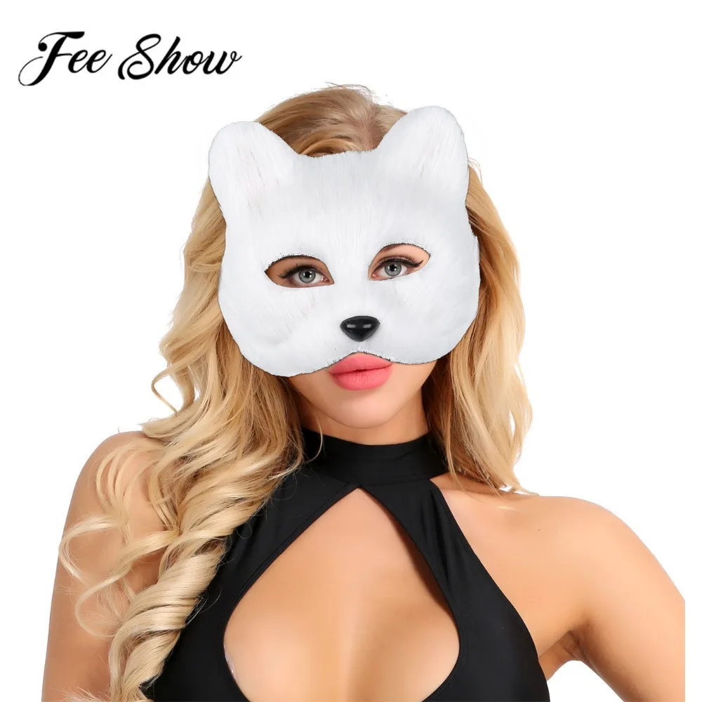 Halloween Party Masquerade Performance Accessories Unisex Women Men Half Face Fur Animal Furry Faux Fox Masks Cosplay Costumes
Halloween Party Masquerade Performance Accessories Unisex Women Men Half Face Fur Animal Furry Faux Fox Masks Cosplay Costumes