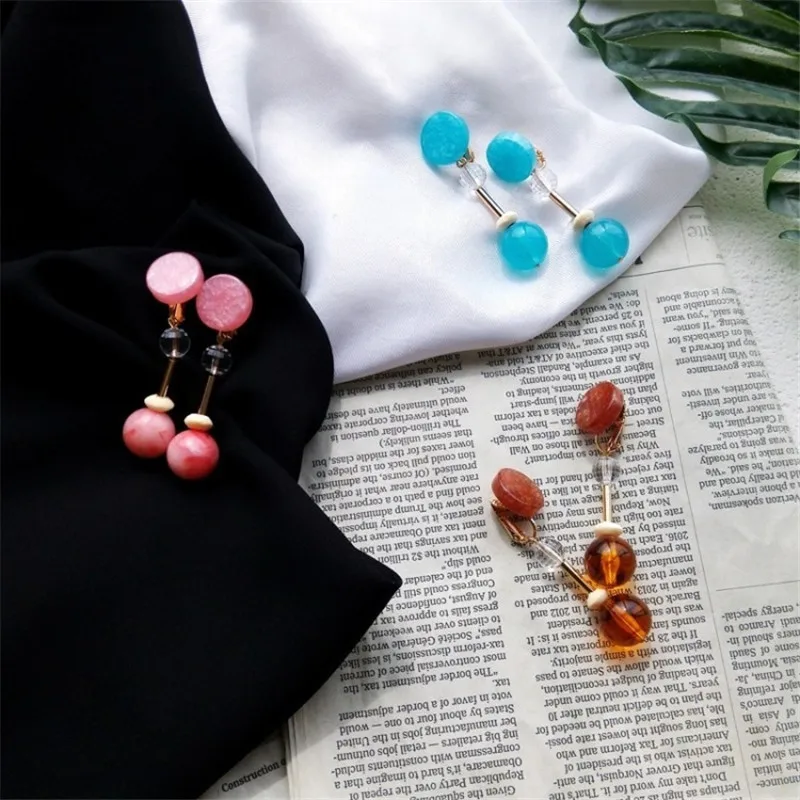 Candy Color Beads Long Earrings Autumn and Winter Bright Color No Ears Cute Sweet Girl Earrings Wholesale
Candy Color Beads Long Earrings Autumn and Winter Bright Color No Ears Cute Sweet Girl Earrings Wholesale