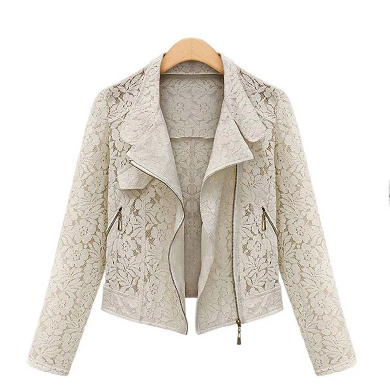 Lace Biker Jacket 2018 Autumn New Brand High Quality Full Lace Outwear Leisure Casual Short Jacket Metal Zipper Jacket Fast Ship
Lace Biker Jacket 2018 Autumn New Brand High Quality Full Lace Outwear Leisure Casual Short Jacket Metal Zipper Jacket Fast Ship