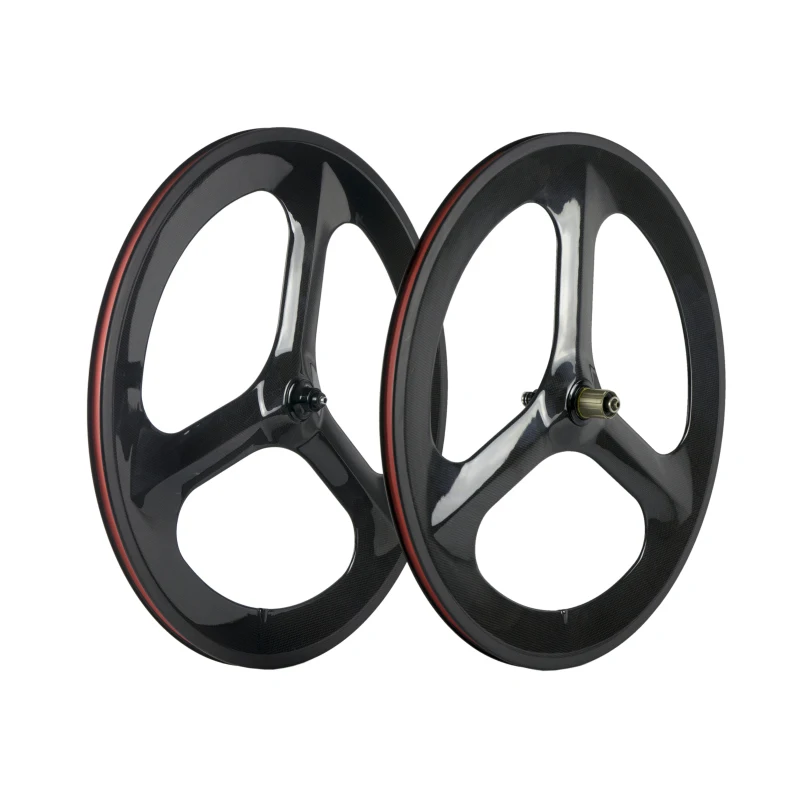 OEM carbon clincher wheelset 700C 3spokes carbon wheels 3K weave glossy finish bike wheels
OEM carbon clincher wheelset 700C 3spokes carbon wheels 3K weave glossy finish bike wheels