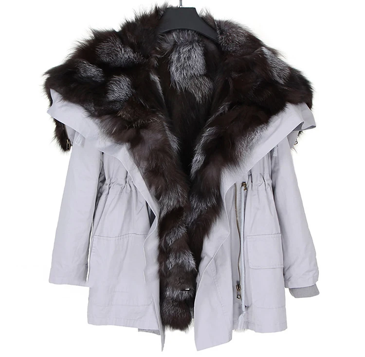 2019 Real Fur Coat Winter Jacket Women Natural Raccoon Fur Collar Hooded Rex Rabbit Fur Fox Fur Liner Loose Black Parka Fashion
2019 Real Fur Coat Winter Jacket Women Natural Raccoon Fur Collar Hooded Rex Rabbit Fur Fox Fur Liner Loose Black Parka Fashion