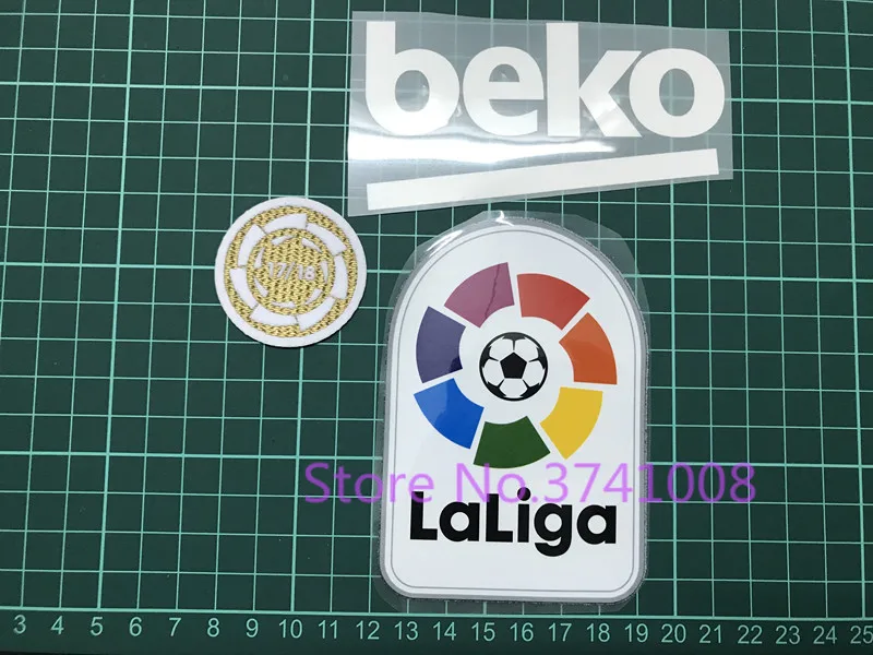 17 18 Laliga champion patches 2019 Barcelona lali ga patches+BEKO+17 18 CHAMPION Patches badges
