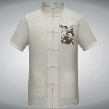 Oriental_element Chinese Style Men's Solid Short Sleeve Embroider Dragon Kung-Fu Shirts Tops S M L XL XXL 3XL 062704
Oriental_element Chinese Style Men's Solid Short Sleeve Embroider Dragon Kung-Fu Shirts Tops S M L XL XXL 3XL 062704