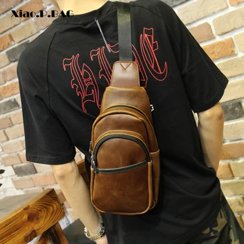 Xiao.P Crazy Horse PU Leather Summer Bag Men Chest Pack Messenger Bag Travel Crossbody Bag Casual Shoulder Bag
Xiao.P Crazy Horse PU Leather Summer Bag Men Chest Pack Messenger Bag Travel Crossbody Bag Casual Shoulder Bag