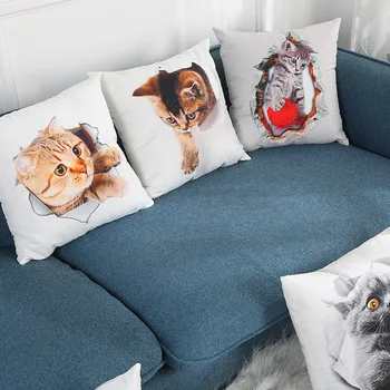 Super Cute Cat printed Cushion cover for sofa Home decorative Pillow Cover Super soft Pillowcase 45*45cm
Super Cute Cat printed Cushion cover for sofa Home decorative Pillow Cover Super soft Pillowcase 45*45cm