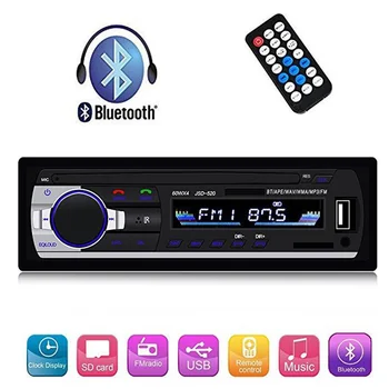 Single Din Car Stereo Reveiver with Bluetooth Car Audio FM Radio MP3 Player with USB/SD/AUX Wireless Remote Control
Single Din Car Stereo Reveiver with Bluetooth Car Audio FM Radio MP3 Player with USB/SD/AUX Wireless Remote Control