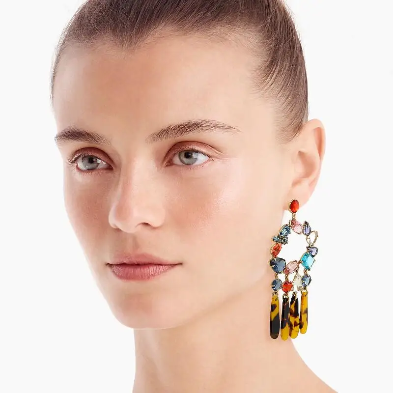JURAN New Design Luxury Crystal Drop Dangle Earrings For Women Bohemian Handmade Statement Big Earrings Trendy Jewelry Wholesale
JURAN New Design Luxury Crystal Drop Dangle Earrings For Women Bohemian Handmade Statement Big Earrings Trendy Jewelry Wholesale
