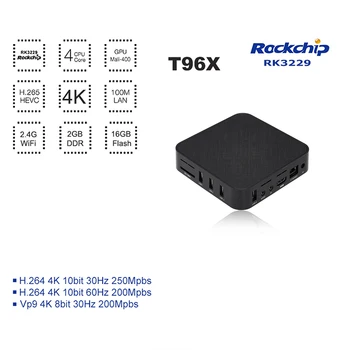 Android TV Box T96X RK3229 Quad Core UHD 4K HD Smart TV Box 1080P VP9 H.265 Miracast DLNA AirPlay WiFi LAN Media Player
Android TV Box T96X RK3229 Quad Core UHD 4K HD Smart TV Box 1080P VP9 H.265 Miracast DLNA AirPlay WiFi LAN Media Player