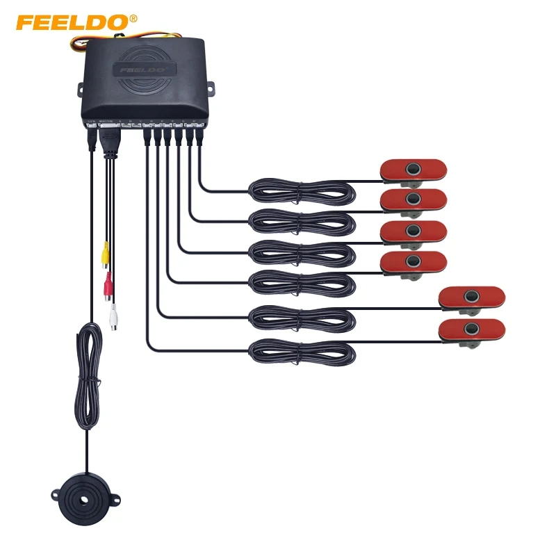 FEELDO 1Set Car Original Style 6-Sensor Video Rearview Visual Parking Sensor Backup Radar System 3-Color #AM2934
FEELDO 1Set Car Original Style 6-Sensor Video Rearview Visual Parking Sensor Backup Radar System 3-Color #AM2934