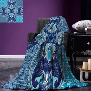 Navy Throw Blanket Middle Eastern Oriental Persian Pattern with Arabesque Moroccan Effects Design Warm Microfiber Blanket
Navy Throw Blanket Middle Eastern Oriental Persian Pattern with Arabesque Moroccan Effects Design Warm Microfiber Blanket