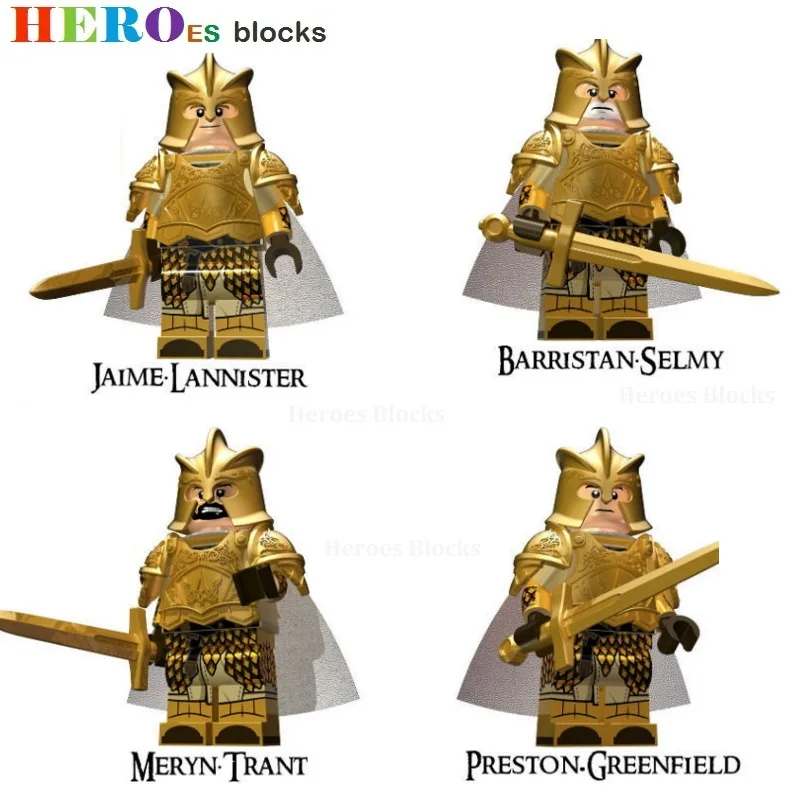 Game of Thrones A Song of Ice and Fire Building Blocks Jaime Lannister Barristan Selmy Figure Bricks Toys gift Compatible Legoed
Game of Thrones A Song of Ice and Fire Building Blocks Jaime Lannister Barristan Selmy Figure Bricks Toys gift Compatible Legoed