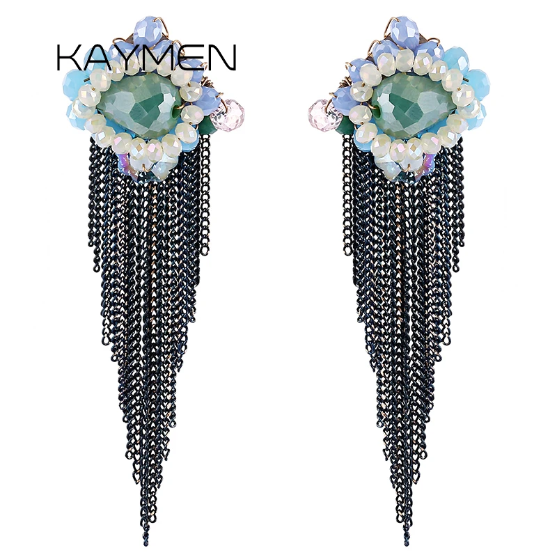 New Arrival Crystal Beads Knitting Tassels Earrings Women's Fashion Handmade Drop Dangle Earrings Wedding Party Gift Earrings
New Arrival Crystal Beads Knitting Tassels Earrings Women's Fashion Handmade Drop Dangle Earrings Wedding Party Gift Earrings