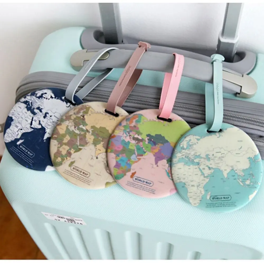 Creative Luggage Tag Map Silica Gel Suitcase Id Address Holder Baggage Boarding Tag Portable Label Drop Shipping
Creative Luggage Tag Map Silica Gel Suitcase Id Address Holder Baggage Boarding Tag Portable Label Drop Shipping