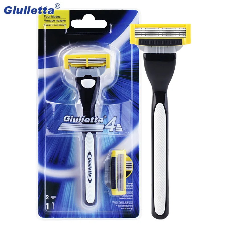 1 knife holder + 2 knife heads Giulietta special men's manual whisker blade 4-layer whisker blade
1 knife holder + 2 knife heads Giulietta special men's manual whisker blade 4-layer whisker blade