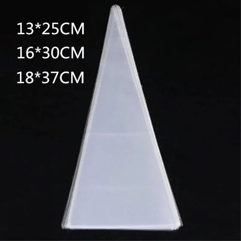 Cone Transparent Flat Polybag Egg Cone Ice Cream Packing Bag Food/Cake/Bread Pouch Plastic Flower Bag Handsel Golden Thread
Cone Transparent Flat Polybag Egg Cone Ice Cream Packing Bag Food/Cake/Bread Pouch Plastic Flower Bag Handsel Golden Thread