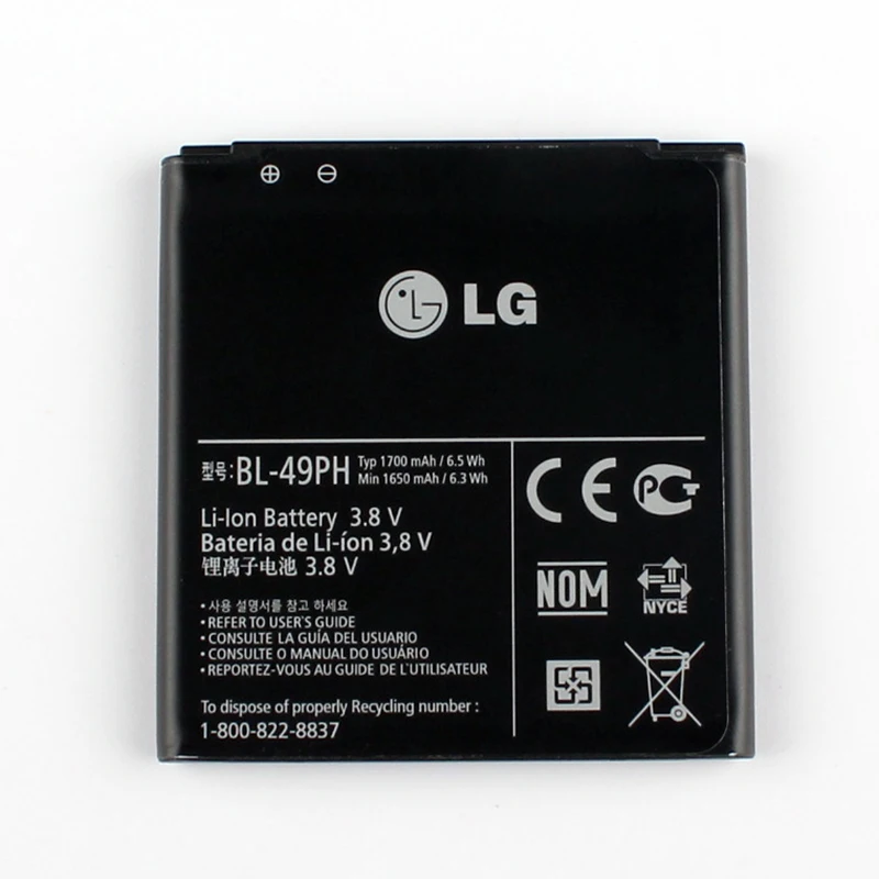 New Original LG BL-49PH BATTERY for LG Optimus LTE Tag F120 F120K - NEU EAC61858601
New Original LG BL-49PH BATTERY for LG Optimus LTE Tag F120 F120K - NEU EAC61858601