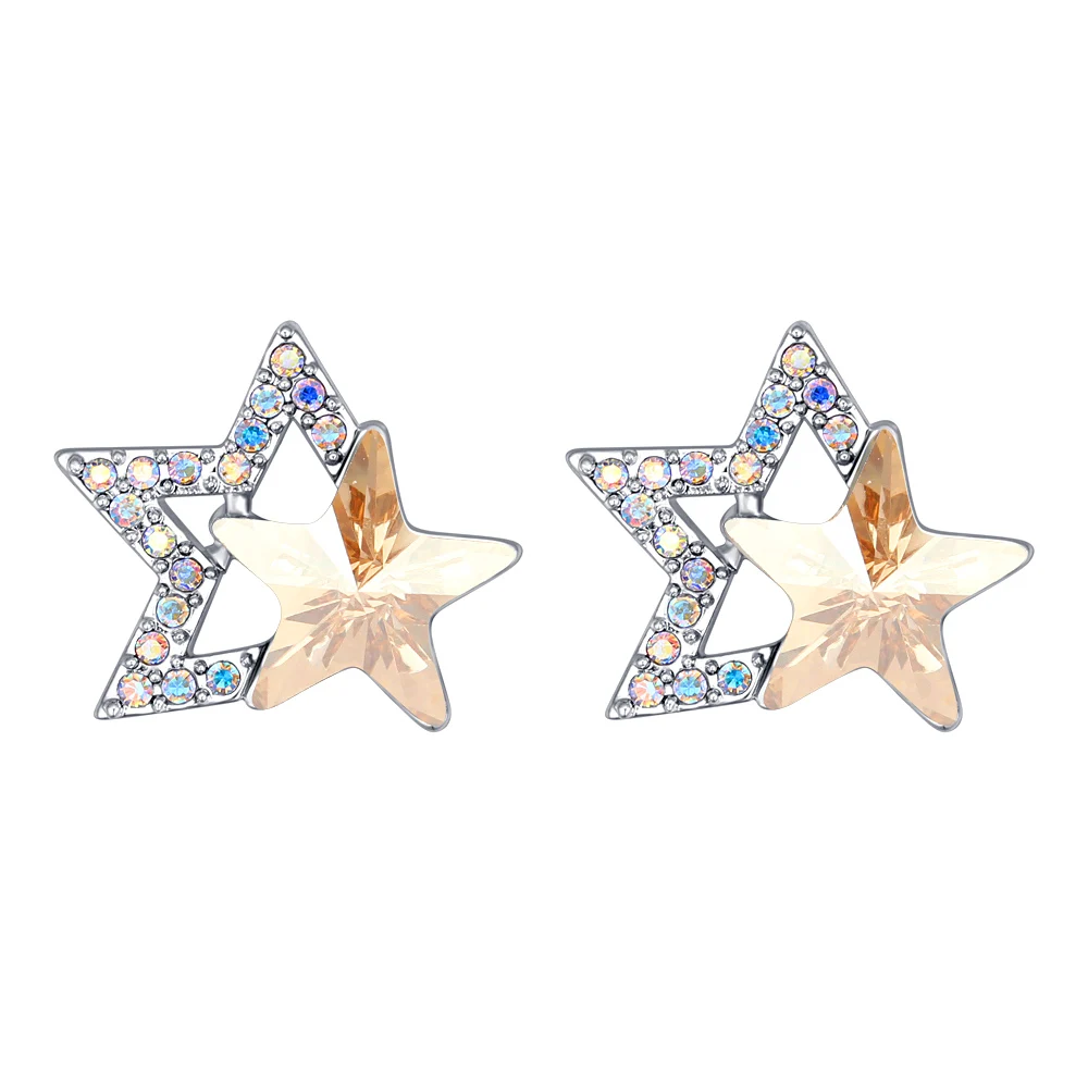 Hot Fashion Crystals from Swarovski Earrings New Girls Earing Bijoux Star Stud Earrings For Women Wedding Jewelry Earrings
Hot Fashion Crystals from Swarovski Earrings New Girls Earing Bijoux Star Stud Earrings For Women Wedding Jewelry Earrings