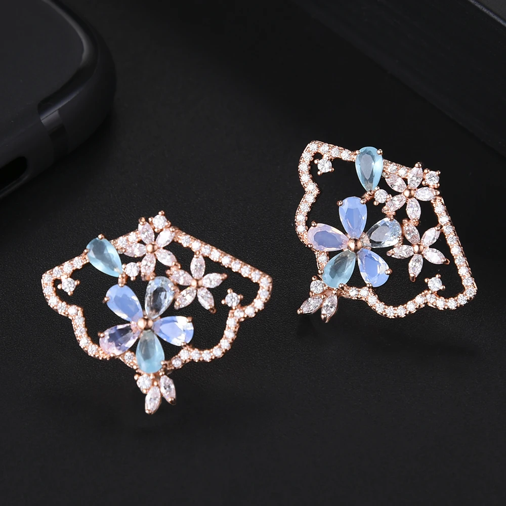missvikki Luxury Noble Cubic Zirconia Stud Earring Flower Women Jewelry Accessories Gift Women Bridal Wedding Engagement Jewelry
missvikki Luxury Noble Cubic Zirconia Stud Earring Flower Women Jewelry Accessories Gift Women Bridal Wedding Engagement Jewelry