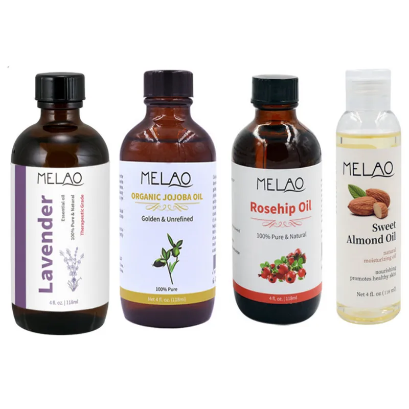 MELAO 100% Pure Organic Essential Oils Jojoba , Rosehip, Lavender, Almond Oil for Face and Body Massage Oil 118ml
MELAO 100% Pure Organic Essential Oils Jojoba , Rosehip, Lavender, Almond Oil for Face and Body Massage Oil 118ml
