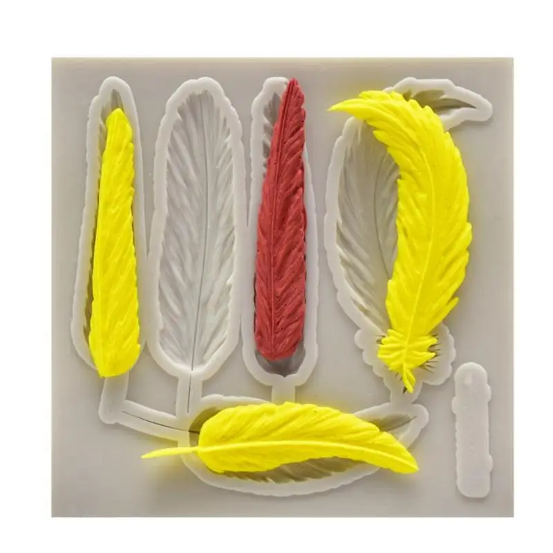 Feather Silicone Fondant Molds Cake Chocolate Clay DIY Decorative Moulds Baking Tools
Feather Silicone Fondant Molds Cake Chocolate Clay DIY Decorative Moulds Baking Tools