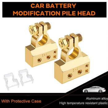 Vehemo Gold for Auto Battery Terminals Vehicle Battery Terminals Battery Terminal Connector Clamp Positive Clamp Connector
Vehemo Gold for Auto Battery Terminals Vehicle Battery Terminals Battery Terminal Connector Clamp Positive Clamp Connector