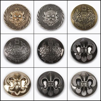 25 mm Dia. Metal Buttons for Clothing Alloy Gold/Silver Plated Vintage Windbreaker Jacket Buttons DIY Sewing Supplies 100 pcs
25 mm Dia. Metal Buttons for Clothing Alloy Gold/Silver Plated Vintage Windbreaker Jacket Buttons DIY Sewing Supplies 100 pcs