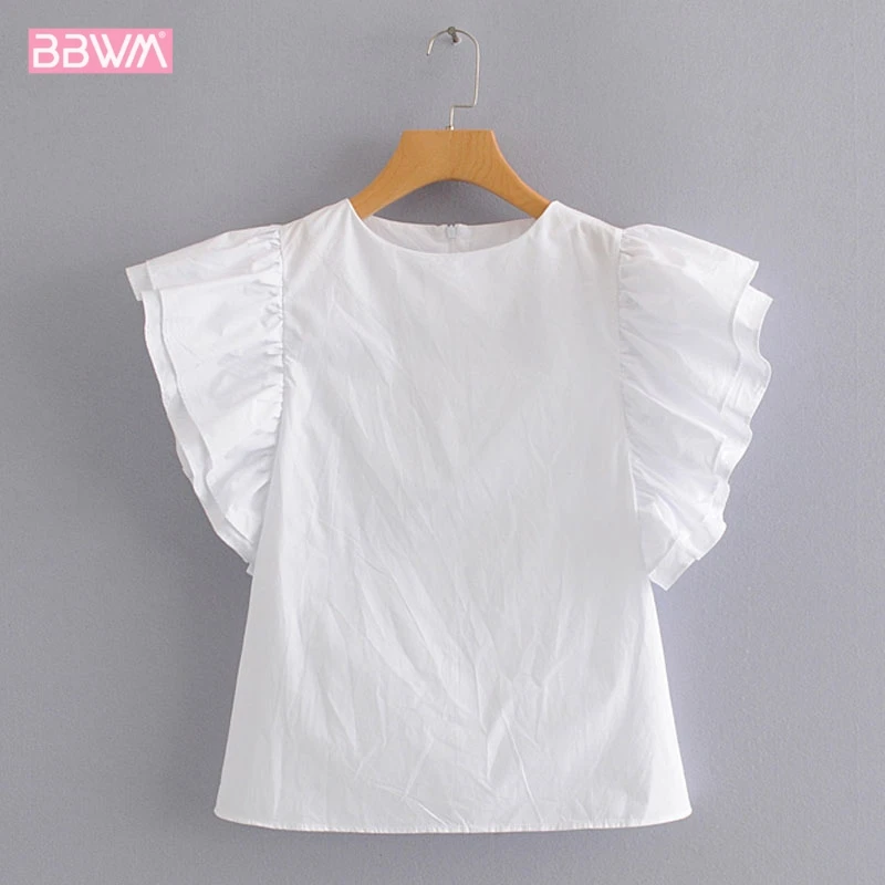 New summer women's short-sleeved Korean version of the loose thin round neck T-shirt letters fashion wild flying sleeves shirt
New summer women's short-sleeved Korean version of the loose thin round neck T-shirt letters fashion wild flying sleeves shirt