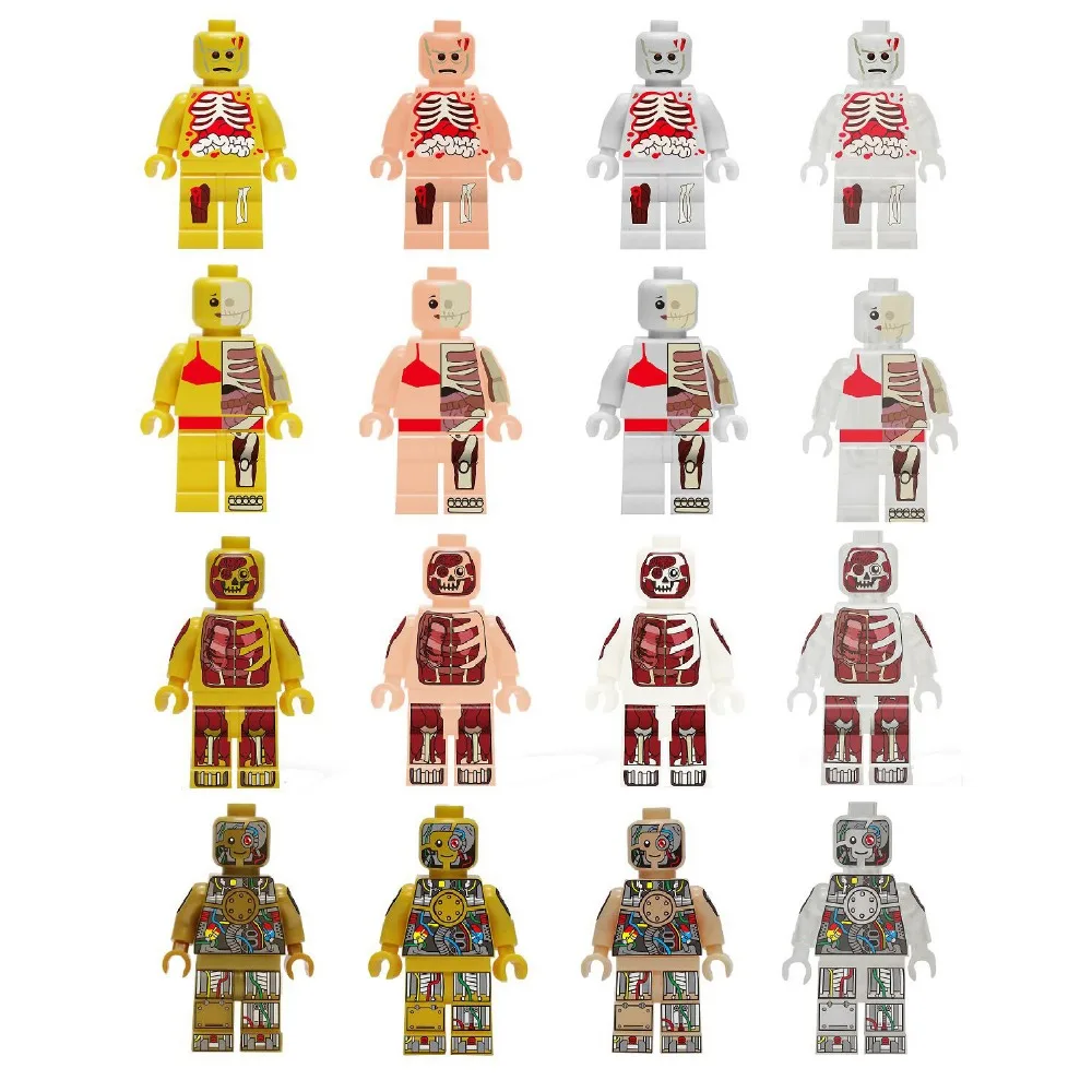 4pc Figure Dissection Brick Man Funny Knicker Anatomy Skeleton Model Building Block Adults Anime Minifig Collection Jason Freeny
4pc Figure Dissection Brick Man Funny Knicker Anatomy Skeleton Model Building Block Adults Anime Minifig Collection Jason Freeny