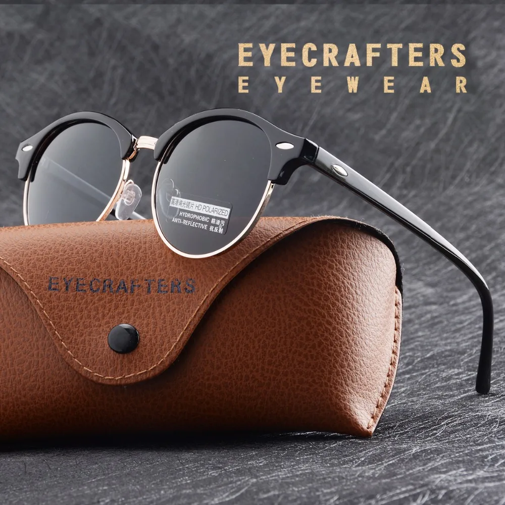 Fashion Polarized Round Sunglasses Mens Womens Brand Designer Club Round Glasses Driving Mirrored Coating Semi Rimless Eyewear
Fashion Polarized Round Sunglasses Mens Womens Brand Designer Club Round Glasses Driving Mirrored Coating Semi Rimless Eyewear