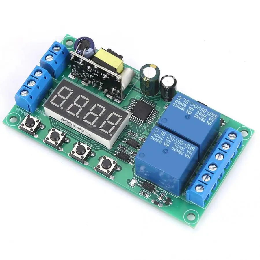 YF-7 AC 220V Dual Channel Delay Relay Module Multifunctional Pulse Trigger Cycle Timer 0.01s-999m 5A Time Delay Relay
YF-7 AC 220V Dual Channel Delay Relay Module Multifunctional Pulse Trigger Cycle Timer 0.01s-999m 5A Time Delay Relay